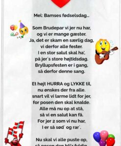 Posesang til brudeparret