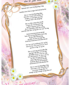 Det er vores bryllupsdag i dag