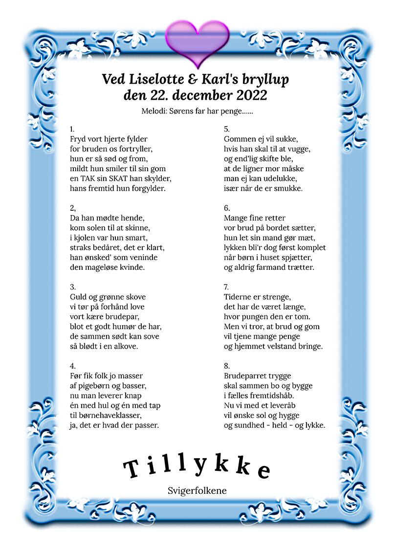 Vise-ord-om-brudeparret