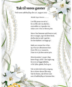 Tak til vores gæster - Sølvbryllup