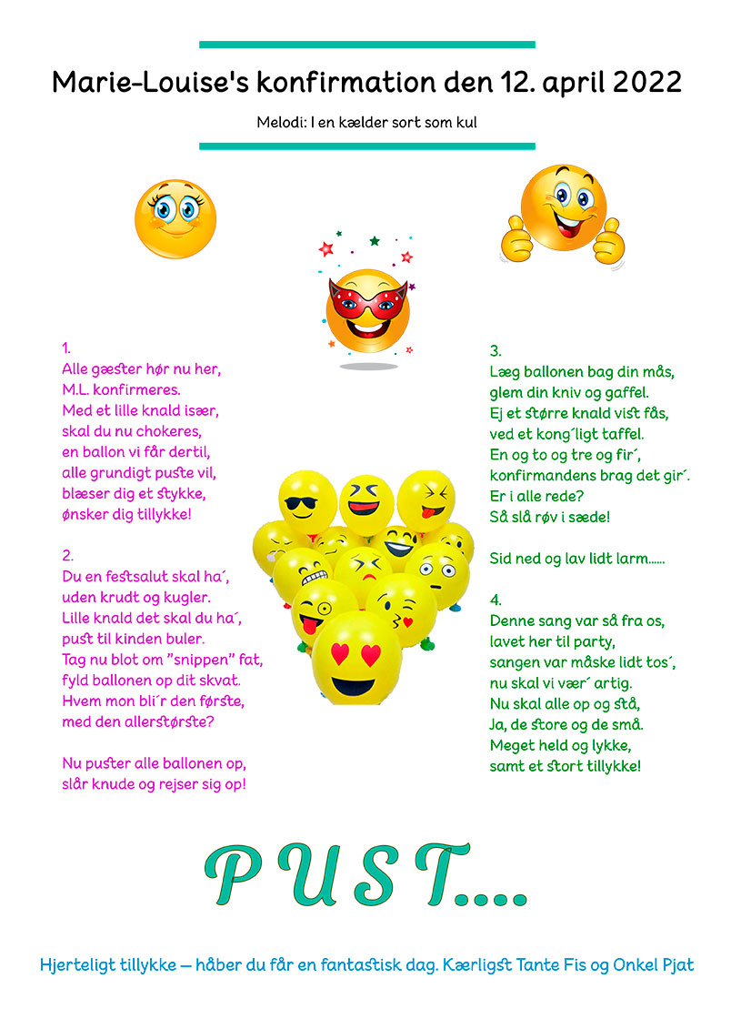 Smiley-ballonsang-til-konfirmanden-