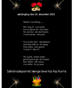 Stjernekaster til sølvbrudeparret 2