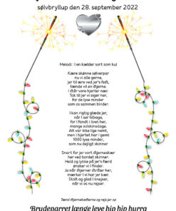 Stjernekaster til sølvbrudeparret - I en kælder sort som kul