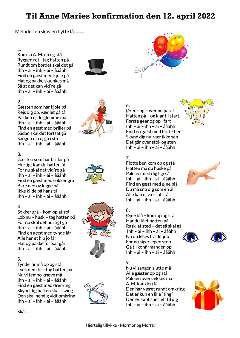 Pakkesang-til-konfirmation
