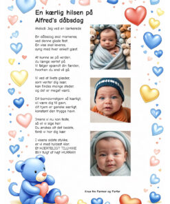 En kærlig hilsen til Xxxx dåbsdag - Dreng