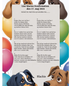 Skabelon til personlig sangtekst - Hvorfor er vi ikke med til festen