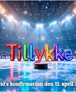 SangSkjuler - Flad kasse - Ishockey design nr 2