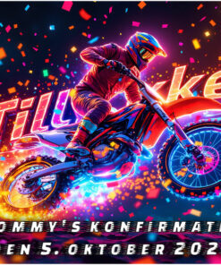SangSkjuler - Flad kasse - Motorcross design nr 2