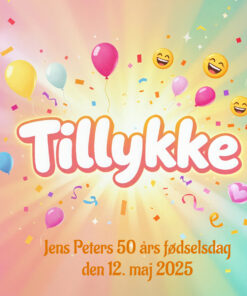 Alternative view of SangSkjuler - Festlig nr 4 - Balloner - konfetti - lagkage - Smiley