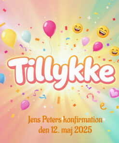 SangSkjuler - Festlig nr 4 - Balloner - konfetti - lagkage - Smiley