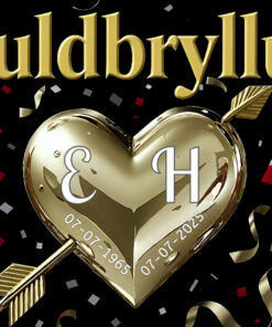 SangSkjuler - Guldbryllup - guldhjerte med pil