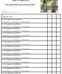 Tipskupon til eller om konfirmanden - 2 konfirmander
