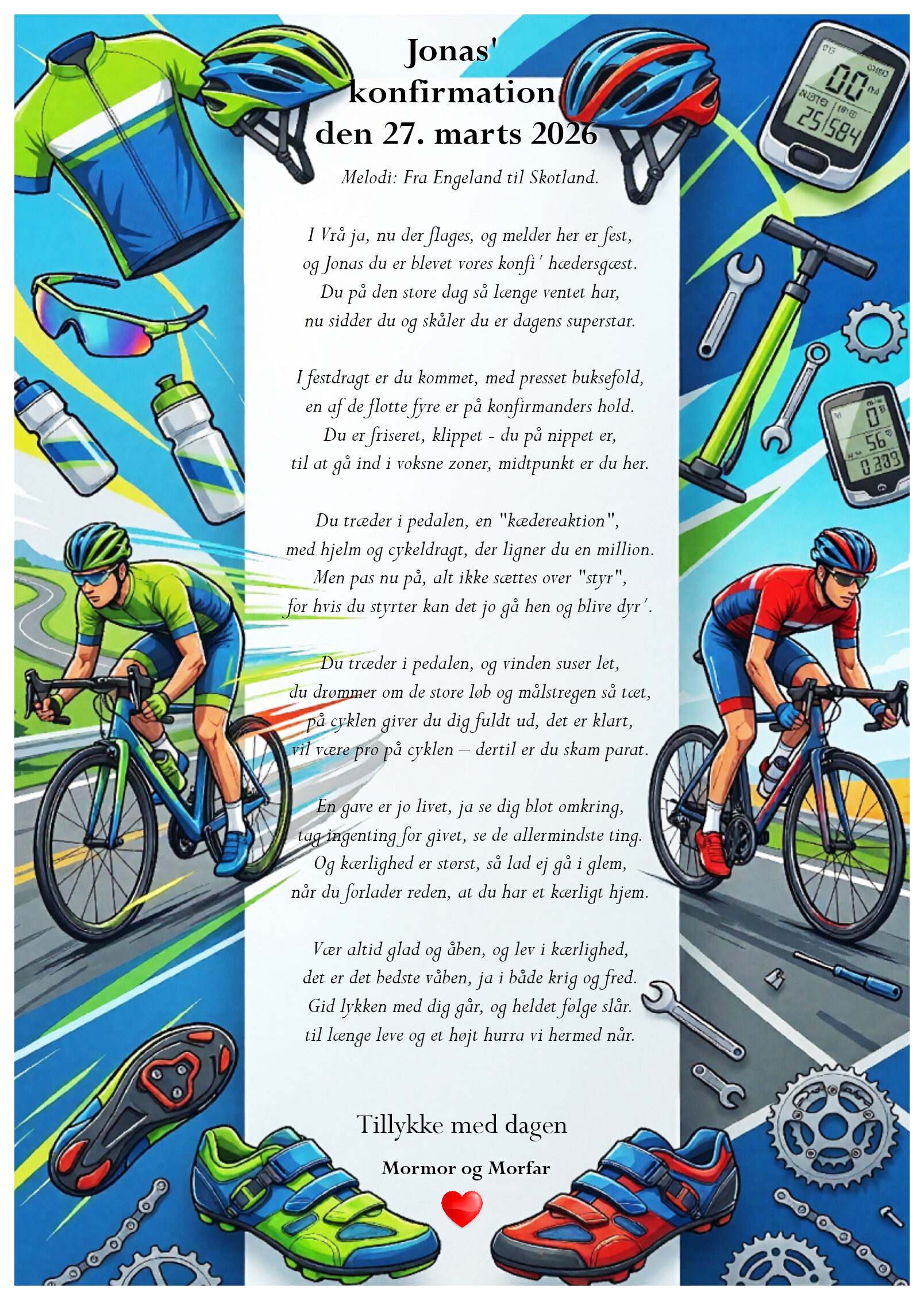 festsang-til-konfirmation-han-er-cykelrytter-cykling