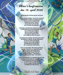 Han spiller badminton - Badmintonspiller