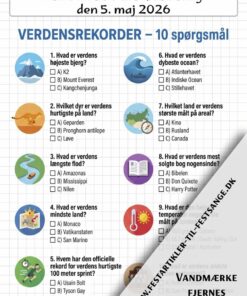Verdensrekorder quiz med 10 spørgsmål om Mount Everest, Usain Bolt, verdens længste flod og andre verdensrekorder – perfekt til fest og komsammen
