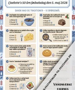Dansk mad og traditioner quiz 2. udgave med 10 spørgsmål om øllebrød, biksemad, brændende kærlighed og danske julekonfekt – perfekt til fest og komsammen