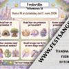 Dækkeserviet til børnefødselsdag med prinsesse-tema, quiz med slot, krone, fe og konge til børn