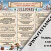 Julejokes dækkeserviet 2 med sjove julehistorier og jokes om julemanden, nisser og julefrokosten – perfekt til julefrokost og komsammen
