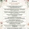 Quiz til 40 års fødselsdag kvinde med sjove spørgsmål om livet som 40-årig kvinde, fås i 3 designs: pink fest, blomster og sort guld elegance
