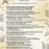 Quiz til 50 års fødselsdag kvinde i A4 format med sjove spørgsmål om livet som 50-årig kvinde, fås i 3 designs: sort guld fashion, Paris vintage og blomster