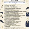Quiz til 50 års fødselsdag mand i A4 format med sjove spørgsmål om livet som 50-årig mand, fås i 3 designs: sofa og humor, klassisk gentleman og sort guld med whisky