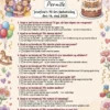 Quiz til 70 års fødselsdag kvinde i A4 format med sjove spørgsmål om livet som 70-årig kvinde, fås i 3 designs: sølv guld elegant, farverig mormor og lyserøde blomster