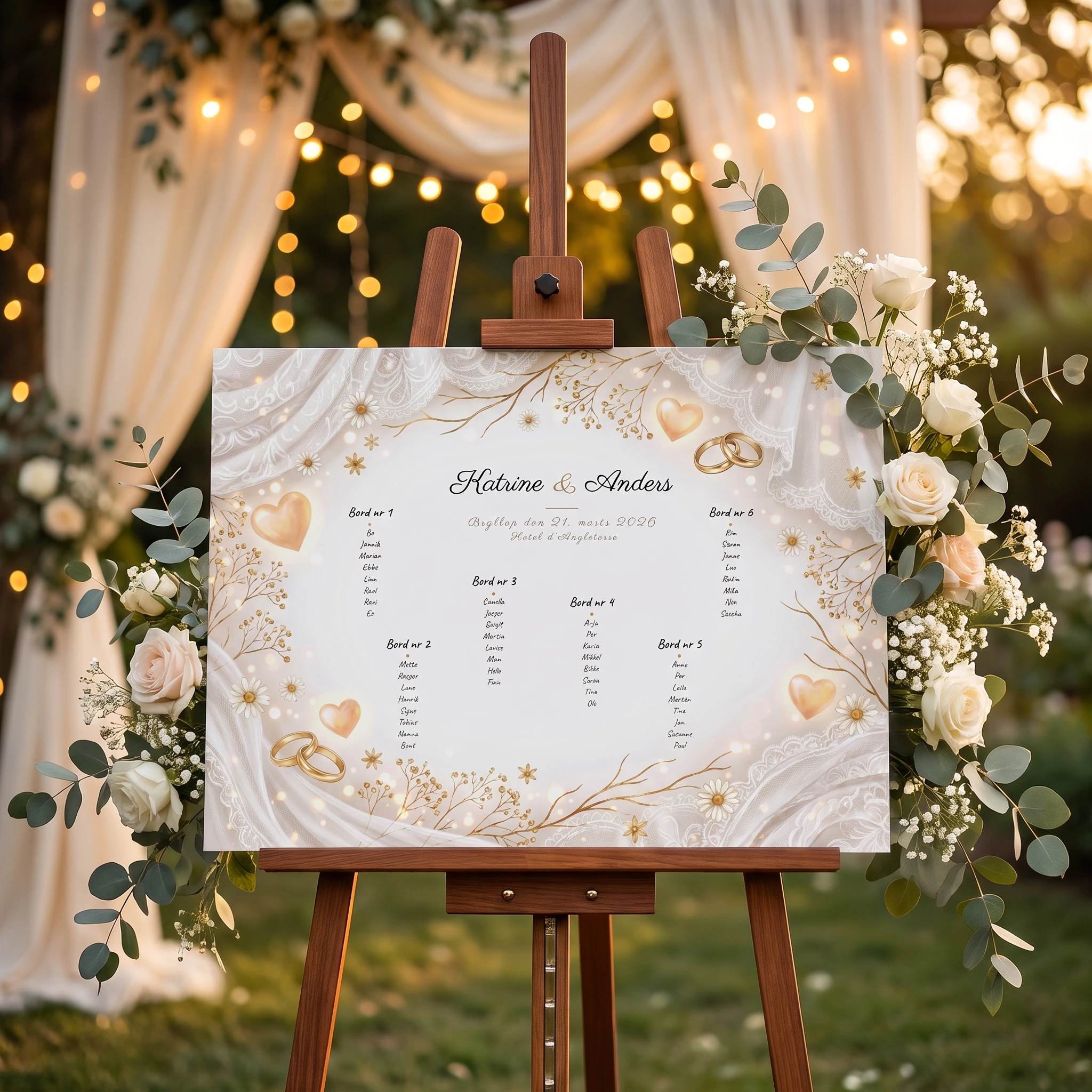 Bordplan design Annemette