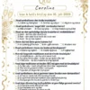 Quiz om bryllupstraditioner i A4 format med 10 spørgsmål om danske og internationale bryllupstraditioner, fås i 6 designs fra botanical til lilla guld og røde roser
