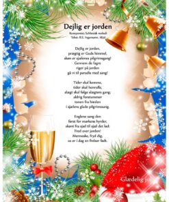 Julesang Dejlig er jorden – personlig julesang til jul på kendt melodi