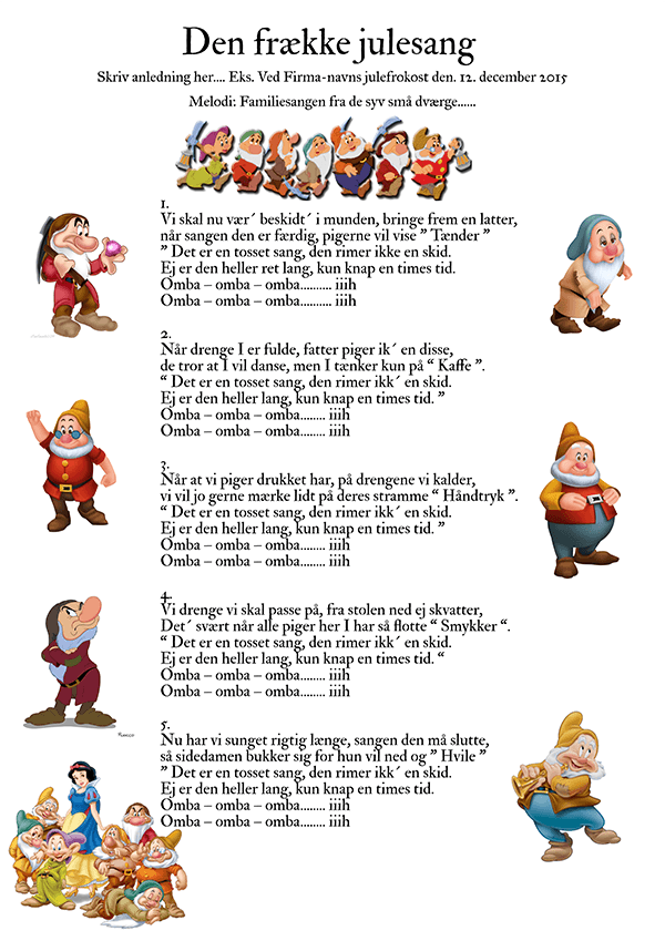 Den frække julesang – julesang