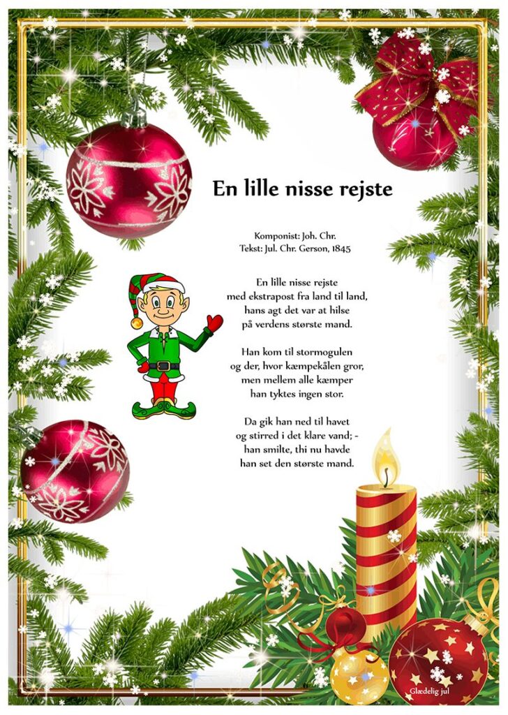 Julesang om nisse – En lille nisse rejste med klassisk melodi til jul