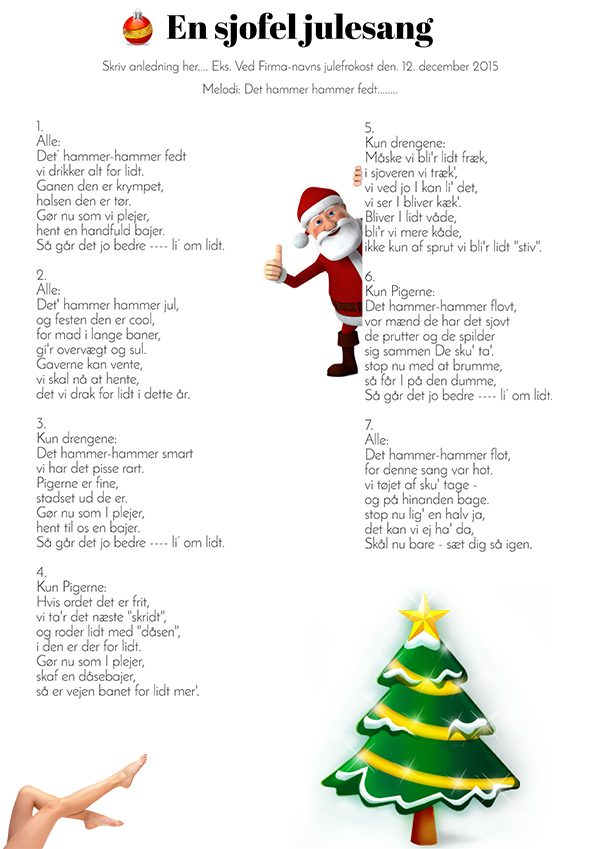 En sjofel julesang – julesang