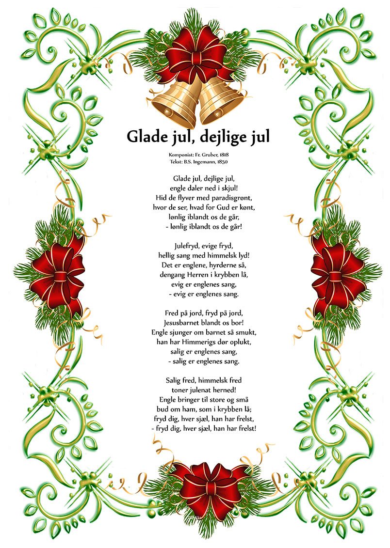 Glade jul, dejlige jul – julesang