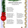 Julesang om juletræet med festlig design og julepynt