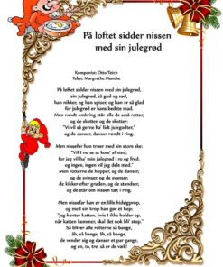Nisse julesang til børn - På loftet sidder nissen med sin julegrød