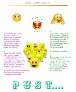 Smiley ballonsang til studenten fra 1 person