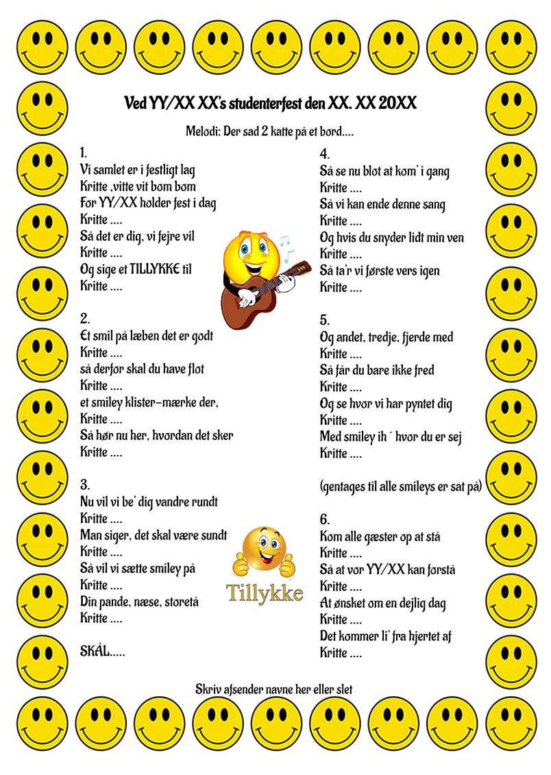 Smiley sangen til studenten