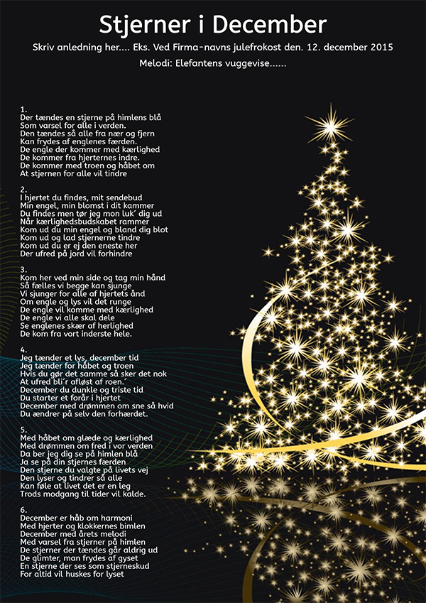 Stjerner i december – julesang