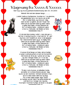 Bryllupssang fra katten sjov – Klagesang hvor flere katte hylder brylluppet